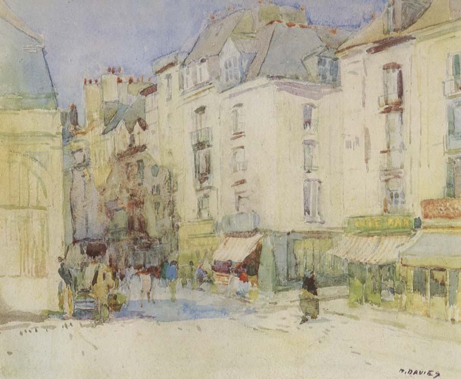 David Davies Street scene,Dieppe